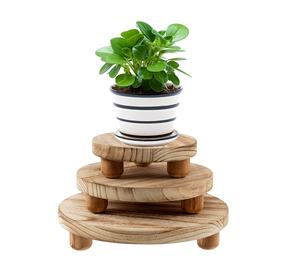 Support de présentation en bois pour la décoration intérieure, mini-table polyvalente pour plantes, objets décoratifs, présentoir de vente au détail - Product Image 6