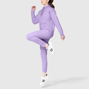 Conjunto Deportivo Personalizado de Talla Grande para Mujer, Diseño Casual de Invierno, Estampado o Liso, 100% Algodón, Sudadera con Capucha y Pantalones Deportivos - Product Image 2