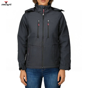 Veste coupe-vent unisexe de haute qualité, décontractée, en softshell, imprimée, tricotée, imperméable, respirante, nouvelle collection, mode d'extérieur, hiver - Product Image 6