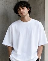 T-shirt unisexe surdimensionné en coton French Terry 240 GSM, style streetwear, impression DTF personnalisée, fabrication OEM
