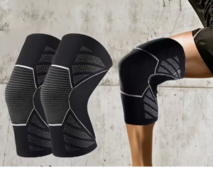Genouillères de compression PROFIT personnalisées en nylon et coton, confortables, pour la musculation, l'entraînement et le soutien - Product Image 2