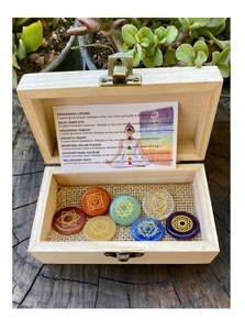 Chakra Set Với Hình Dạng Tròn Bán Buôn Đá Luân Xa Hộp Tinh Thể Chữa Bệnh Sản Phẩm Tinh Thần Và Tinh Thể Chữa Bệnh Đá Số Lượng Lớn - Product Image 2