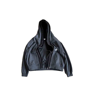 Wholesale Custom Heavyweight <b>Hoodies</b> Cotton/<b>Polyester</b> <b>Hoodies</b> Black Oversize Triple Layer Quick Dry Breathable Men's Winter Hood - Product Image 1
