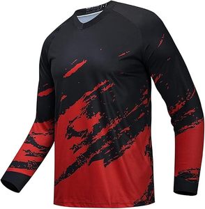 Maillot de cyclisme pour hommes, taille plus, coupe-vent, respirant, séchage rapide, manches longues, pour l'extérieur, automne - Product Image 1