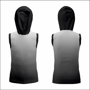 Débardeur de sport personnalisé sans manches à capuche, séchage rapide, respirant, 100 % polyester, pour adultes, entraînement, gym, course à pied, basketball - Product Image 3