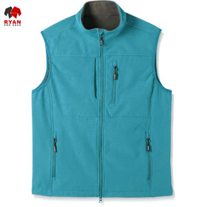 แจ็คเก็ตซอฟต์เชลล์ดีไซน์พิเศษสำหรับผู้ชายจาก Ryan Pro Gear เนื้อผ้านุ่มสบาย ระบายอากาศได้ดี พร้อมโลโก้แบบกำหนดเอง - Product Image 4