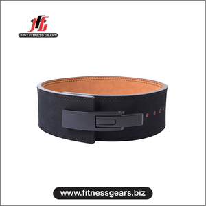 Cinturones de Levantamiento de Pesas de Cuero Premium JUST FITNESS GEARS, Protección Profesional Unisex, Cierre de Hebilla, Logotipo Personalizado, Transpirables - Product Image 1
