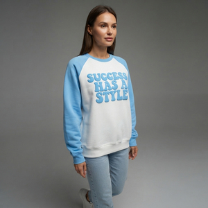 Sudadera Casual de Invierno para Mujer, Manga Larga, Corte Regular, Cuello Redondo, Estilo Urbano, Estampada, 450 GSM - Product Image 3