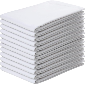 Essuie-mains de cuisine en coton et lin, rayés, séchage rapide, carrés, imprimés par sublimation, écologiques, lavables en machine, type sac à farine vierge - Product Image 4