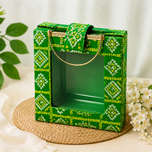 Sac de cadeaux design avec combo Potli et sac individuel pour cadeau de mariage, ensemble d'emballage pour cadeau de mariage Shagun, sac cadeau festif - Product Image 3