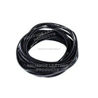 Cordon en cuir véritable plat et souple de 3 mm, noir brillant, plaqué argent 925, pour la fabrication de bracelets DIY et les cadeaux