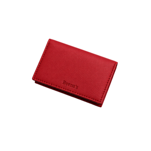 Beena's Microfiber Slim Foldable <b>Card</b> <b>Holder</b> <b>Wallet</b> Luxury Minimalist Design Daily Use Black Brown Red Beige Unisex - Product Image 4