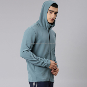 Nardon Apparel, chaquetas a prueba de viento SoftShell personalizadas para hombre, ropa de calle, chaqueta cortavientos con cremallera Lisa para correr para hombre - Product Image 3