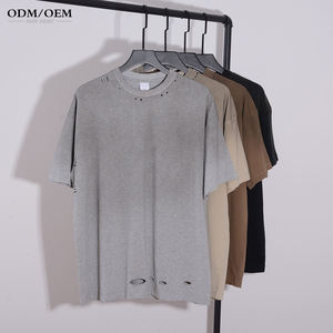 เสื้อยืดเนื้อหนา ระบายอากาศได้ดี พิมพ์ลายซิลค์สกรีนสไตล์วินเทจ ทรงโอเวอร์ไซส์ สำหรับผู้ชายไซส์ใหญ่ ทำจากผ้าฝ้าย - Product Image 5
