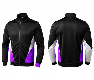Custom Team Full Zip <b>Track</b> <b>Jacket</b> Running and Fitness Wear Warm Breathable Quick Dry | Sizes <b>Men</b> Women Youth - Product Image 2