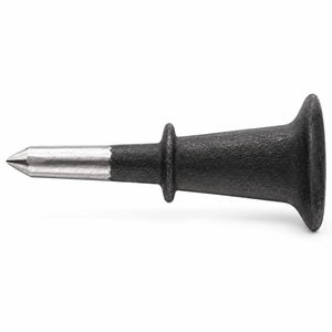 3.5 Inch Steel Scratch Awl Leather Stitching Piercing <b>Tool</b> Black Ergonomic Handle Protective Guard ZETOMEDPRO - Product Image 1