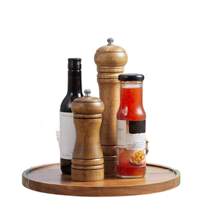 Tốt nhất bán gỗ lười biếng Susan tổ chức cho bàn xoay Countertop thực phẩm bin cho các loại gia vị đựng thức ăn lưu trữ & pivot Kệ thực phẩm hiển thị - Product Image 6