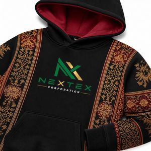 Sudadera con Capucha Personalizada para Hombre, Estampado Dorado Barroco, Estilo Urbano de Invierno, Hip Hop, Chaqueta de Forro Polar Extra Grande, Sudadera Informal con Capucha - Product Image 5