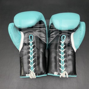 No Boxing No Life Professional <b>Laced</b> <b>Top</b> Grade Cowhide Leather Boxing Gloves Full Finger Thick 4-Layer Padding Breathable - Product Image 4