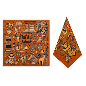 Pañuelo de Sol para Mujer al por Mayor, Personalizado, Transpirable, Multifuncional, de Algodón para Exteriores, con Estampado Digital de Personajes y Cuadros Estilo Western - Product Image 3