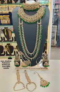 Elegante Conjunto de Joyería Étnica de Latón de Alta Calidad para Novia, Compromiso, Boda, Aniversario, con Baño de Rodio y Circonitas, Gargantilla Shadow - Product Image 2