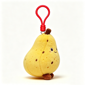 Llavero de peluche de pera personalizable, colgante de peluche de pera, llavero de pera de peluche, mini juguete de peluche de pera - Product Image 2