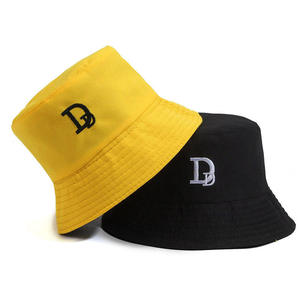 Sombrero de Pescador Unisex de Lona de Algodón con Bordado de la Letra D, Color Sólido, Casual, Primavera/Verano, 56-58CM - Product Image 5