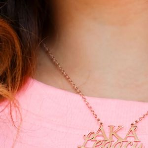 Collar con Colgante de Letra AKA Legacy en Oro para Mujer, Joyería Elegante de Moda, Regalo, Accesorio Inspirado en AKA para Uso Diario - Product Image 5