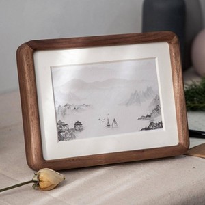 Home Decor Personalized Gifts Mini <b>Small</b> Table-top Premium Solid Teak Walnut Wooden Photo <b>Frame</b> Wood <b>Picture</b> <b>Frame</b> - Product Image 3