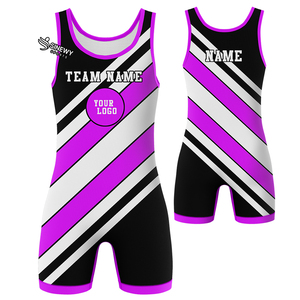 Combinaison de lutte pour jeunes filles et garçons, 100% polyester, sans manches, combinaison d'entraînement de lutte pour hommes - Product Image 2