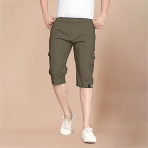 Pantalones Cortos Deportivos Casuales de Verano para Hombre, Cintura Elástica, Diseño Multibolsillos, Talla Personalizable OEM, Cómodos - Product Image 1