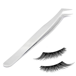 Pinzas para Pestañas de Acero Alemán Antiestáticas, Duraderas, con Punta Suave, Acabado de Alta Calidad, Pinzas para Pestañas de Salón de Belleza - Product Image 3