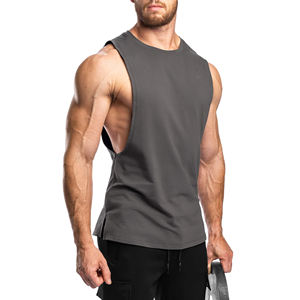 Débardeur de sport sans manches pour homme, coupe ajustée, pour musculation, entraînement, fitness et athlétisme, vente en gros personnalisée - Product Image 5