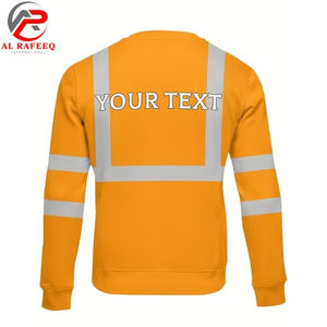 Sweat-shirt personnalisé avec logo pour hommes, col rond, haute visibilité, réfléchissant, en polaire pour l'hiver, pour femmes, vente en gros 2026 - Product Image 6