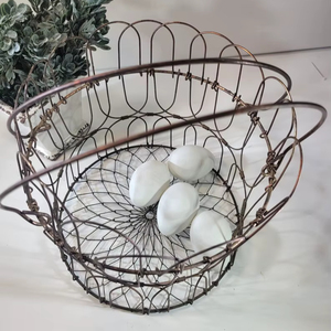 Cesta Metálica para Almacenar Huevos en la Encimera de la Cocina, Organizador de Huevos de Alambre Resistente a la Oxidación - Product Image 1