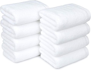 Serviette de bain en coton pur blanc 550 GSM, douce, absorbante, qualité supérieure, idéale pour hôtel, spa, salle de sport, plage, salle de bain, disponible au meilleur prix - Product Image 4
