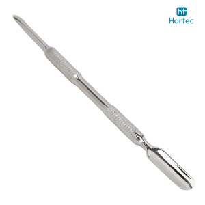 Pousse-cuticules professionnel en acier inoxydable de qualité salon, avec poignée texturée antidérapante et haute performance pour le soin des ongles - Product Image 3