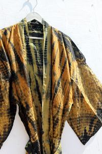 Kimono teñido anudado a mano para mujer, traje largo de kimono boho, kimono de dama de honor, novedad - Product Image 2