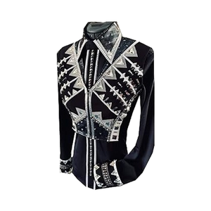 Veste équestre à fermeture à glissière élégante et élégante de qualité supérieure plus coussin assorti pour Western Horse Riding Respirant ODM Supply - Product Image 1