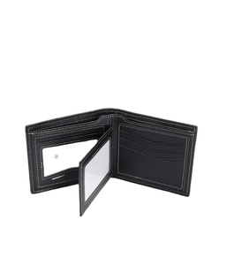 Cartera de cuero para hombre, Cartera de alta calidad, tarjeta de negocios, moda, Cartera de cuero para hombre, cremallera de cuero genuino, logotipo personalizado - Product Image 2