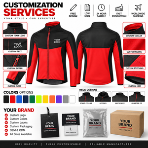 Jersey de Ciclismo Sublimado Personalizado con Cierre Completo, Manga Larga, Ligero, Transpirable y de Secado Rápido, Chaqueta de Ciclismo OEM de Marca Privada - Product Image 4