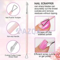 Ensemble de coupe-cuticules et repousse-cuticules en acier inoxydable de haute qualité pour des ongles propres et lisses, soin professionnel de manucure