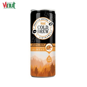 Boisson au café et aux amandes en canette de 280 ml, fabricant de boissons en marque blanche OEM ODM, saine et délicieuse - Product Image 1