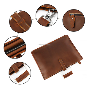 Sacoche en cuir vintage avec compartiment pour ordinateur portable, personnalisation de marque, fabrication OEM ODM, prix d'usine - Product Image 4