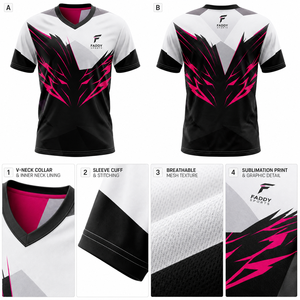 Maillot d'e-sport personnalisé par sublimation, uniforme d'équipe de jeu professionnel, respirant, séchage rapide, t-shirt d'e-sport pour homme, créez votre propre tenue d'équipe - Product Image 4