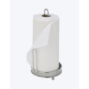 Modern Designer Iron Paper Towel <b>Holder</b> With Rustic Acacia Wood Base <b>Kitchen</b> Roll Stand Easy Tear <b>Tissue</b> Paper Dispenser - Product Image 4