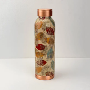 Botella de Agua de Cobre Puro |   Botella de Cobre Martillada a Mano |   Beneficios para la Salud Ayurvédicos |   Caja de Regalo de Lujo - Product Image 1