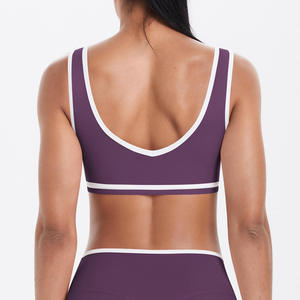 Sujetador Deportivo de Yoga para Mujer, Diseño Sólido con Logotipo Frontal, Secado Rápido, Transpirable, para Entrenamiento, 1 Pieza, Personalizable - Product Image 6