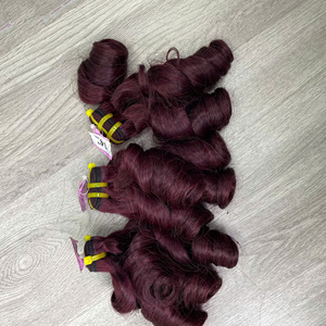 100% ผ้าทอแบบม้วนคู่ส่วนต่อขยายแบบเด้งเวียดนามสีเบอร์กันดี - Product Image 6