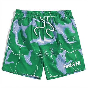 Shorts de sport personnalisés tendance, respirants, à séchage rapide, imperméables, en toile, à motif uni, vêtements de sport décontractés, fabriqués au Pakistan - Product Image 1